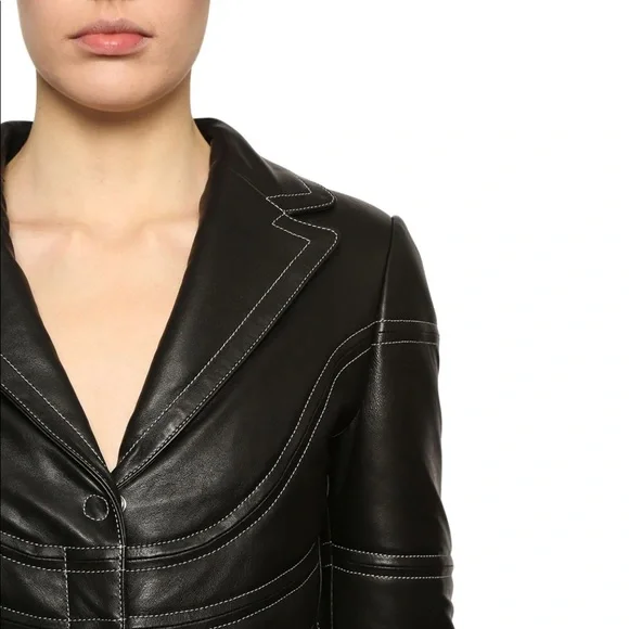 NWT RARE Marine Serre Leather Trench Coat - Picture 7 of 16